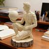 Thinker character art statue night light decoration living room office desktop Decoration study room