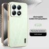 Plating Gold Silk Skin Case for Xiaomi Mi 14T 13T 11T Pro 13 12 14 15 Ultra Full Protection Shell Leather Shockproof Back Cover