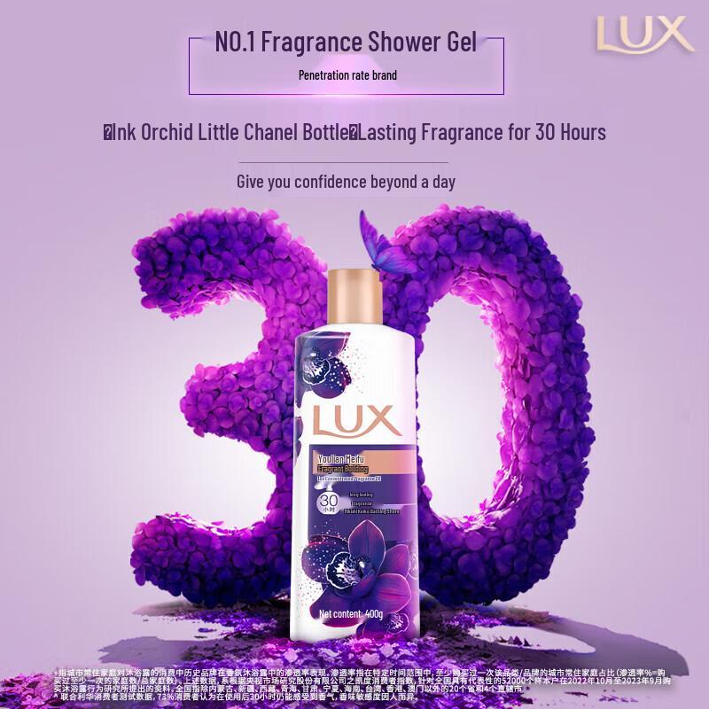 Lux Purple Indulgent Fragrance Shower Gel