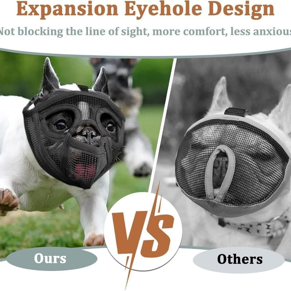 Adjustable Strap Mesh Dog Muzzle Anti-Bite Pet Mouth Mask Pet Products Dog Mouth Cover Dog Outdoor