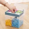 Clear Craft Stackable Storage Box with Storage Tray Storage Container for Storing Stationery Sewing Teaching Aid