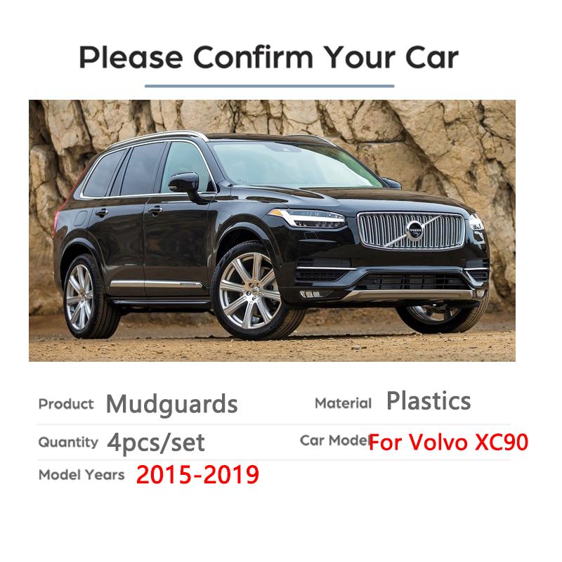 For VOLVO XC90 2015-  Mudflaps 2015 2016 2017 2018  Front Rear Car Mud Flaps Splash Guards Mud Flap Mudguard
