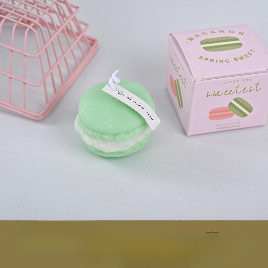 Macaron Aromatherapy Candle Souvenir Wedding Fragrance Small Gift Handmade Candle Simulation Styling Wax