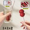 Tea Strainer 2 In 1 Silicone Drinking Straw Tea Steeper Mate Tea Filter Removable Portable Washable Reusable Coffee Tea Tool