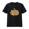 Halloween Pumpkin Swirl Design Women S Plus Size T Shirt Black 2X Large Vintage Washed Stretched Streetwear Comfortable