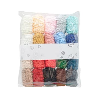 Crochet Yarn 20 Colorx16g Hand Knitting Wools Yarn Cotton Yarn for Knitting Crochet Sweater, Blankets and Crafts