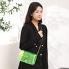 Fresh and Simple Candy Color Transparent Small Square Bag Fashionable Personality Pearl Pendant Chain Messenger Bag Mobile Phone Small Bag Women