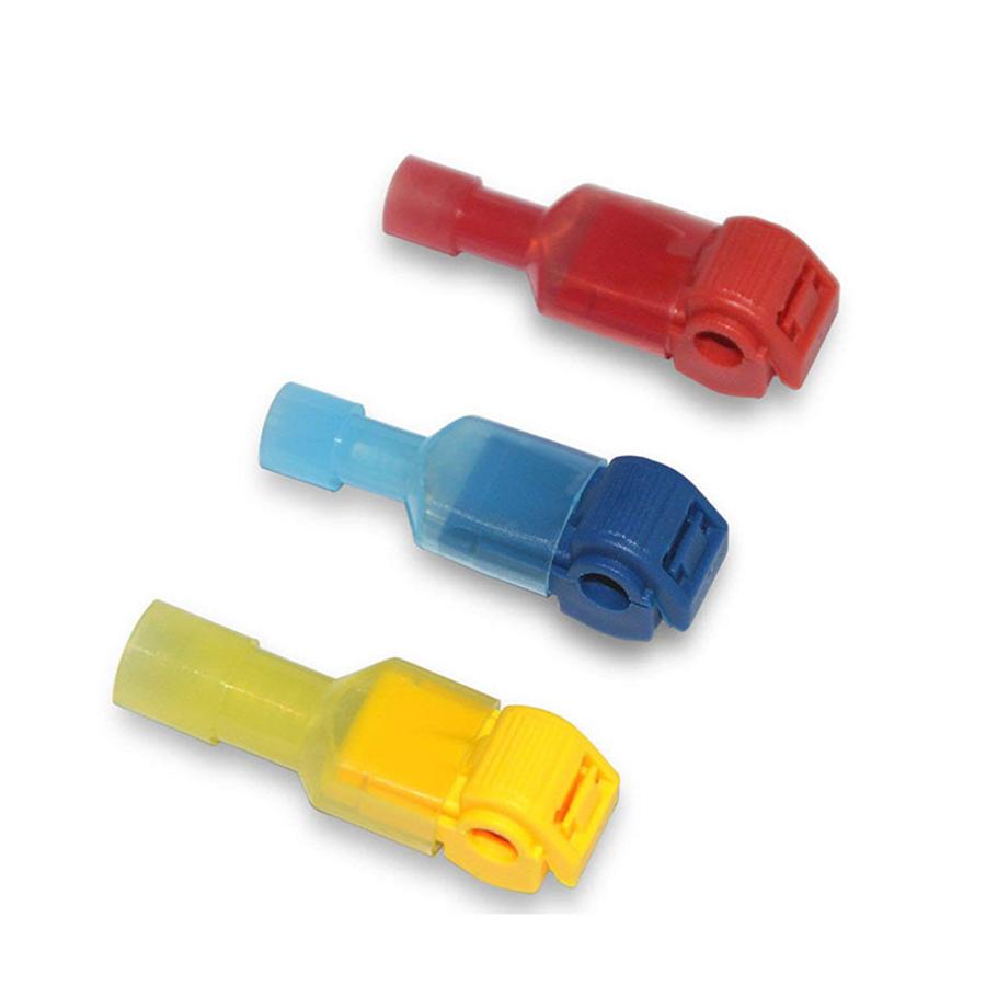 240 Pcs Car 22-10AWG 3-Color Insulated Splice Wire Terminal T-Tap Connector Set