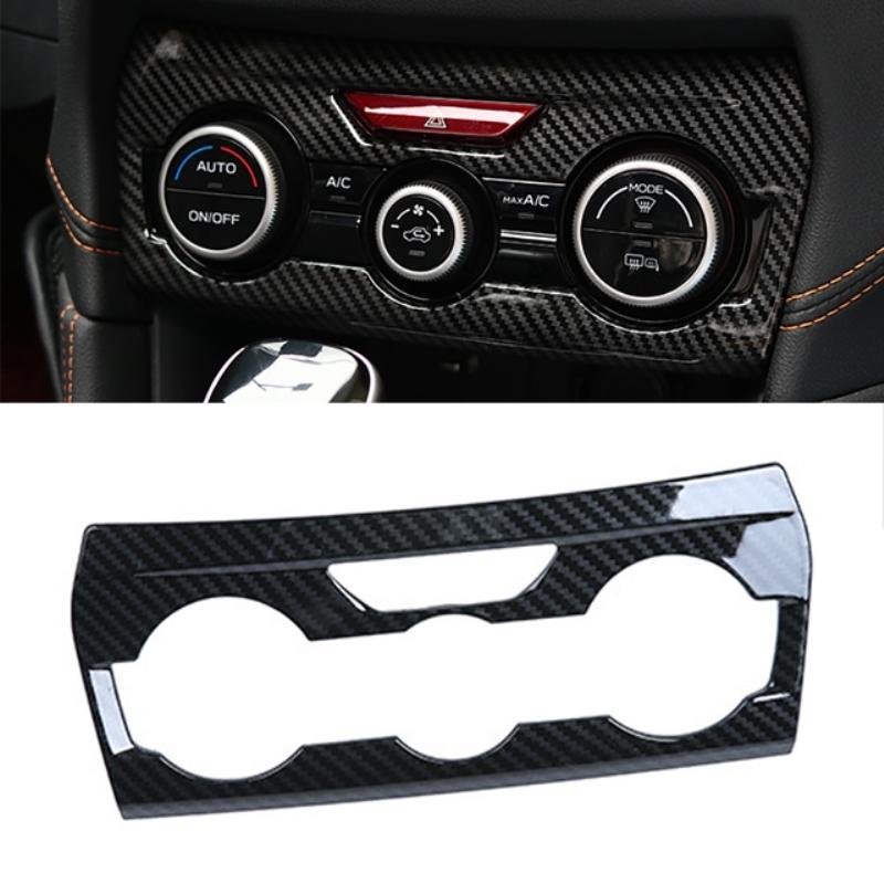 For Subaru Impreza XV 2018-  carbonfiber accessories Gear Shift Panel knob cover door handle window lift button switch cover