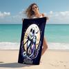 Personalized Nightmare Before Christmas Art Beach Towel Microfiber Beach Towel Thin Absorbent for Beach Swimming Yoga Bath Sports. 0910234