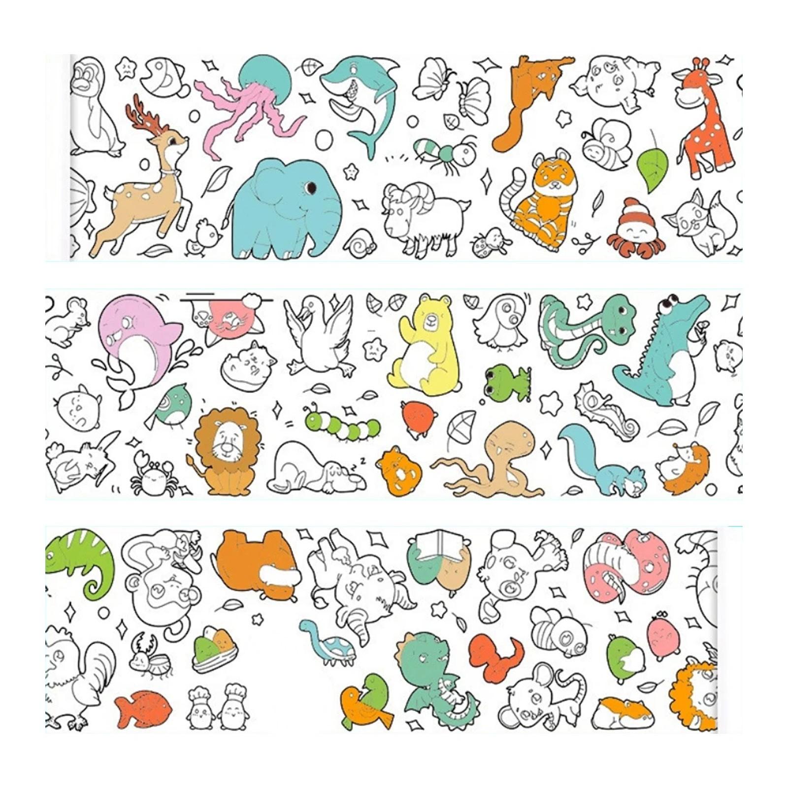 

Детский рулон для рисования, рулон бумаги для раскрашивания своими руками, рулон цветной бумаги для заполнения, свиток, вырезание из бумаги для детей, рисование, развивающие игрушки one size