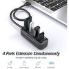 HUB USB 2.0 - VENTION - 4 Porty - Czarny - 0.5m - Kompatybilny z Pamięciami USB