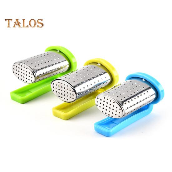 Tea Infuser Food Grade Heat Resistant 8 Colors Great Loose Tea Leaf Strainer with Insulated Handle for Office