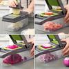 14 In 1  Multi-functional Vegetable Cutter for Home Kitchen Portable and Easy-to-clean Shredder Grater Cut Into Chunks and Cubes Grater