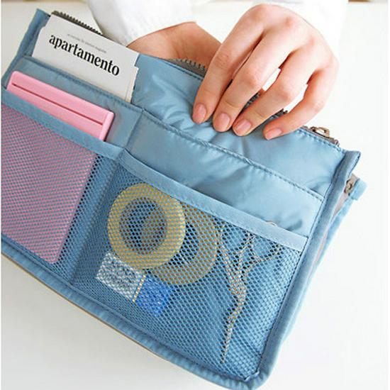 2024 Waterproof Large Capacity Travel Handbag with Double Zipper - Women's Portable Makeup Bag