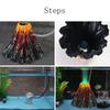 Volcano Tank Accessories Aquarium Fish Tank Decor Air Stone Aquatic Pet Supplies Micro-landscape