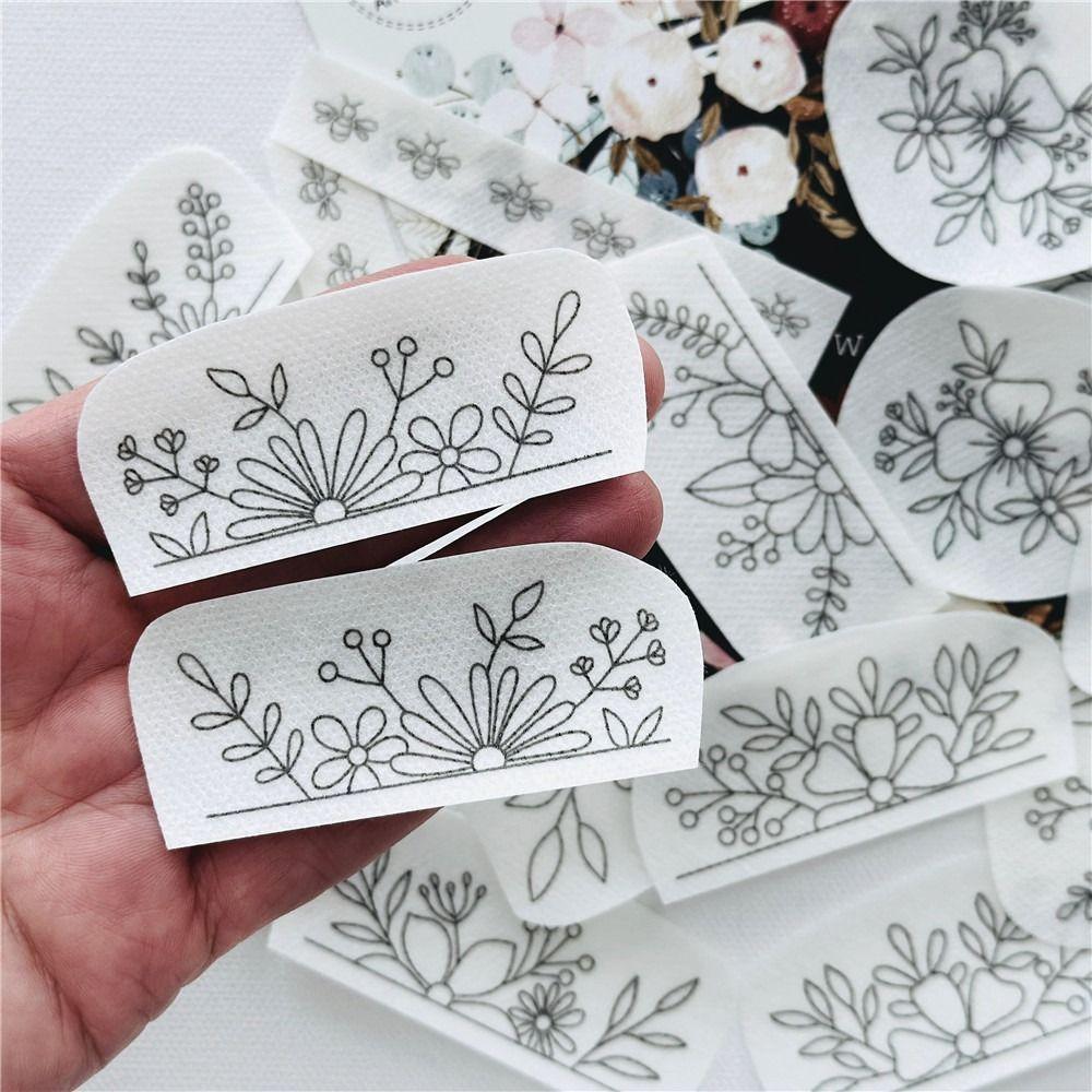 Flowers and Ocean Embroidery Pattern Stitching Embroidery Paper  Sewing Lovers