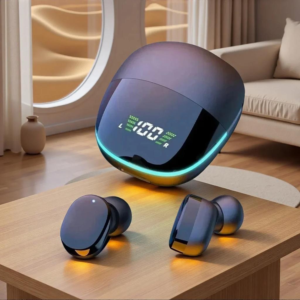 TWS Fone Bluetooth Headphones with Mic LED Display Earbuds Wireless Bluetooth Headset Noise Cancelling Earphones