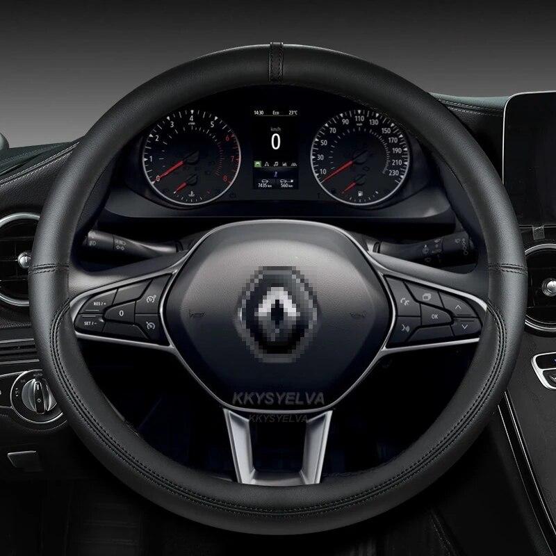 Car Steering Wheel Cover For Scenic Clio Laguna 2 3 4 5 Kangoo Fluence Megane Trafic Talisman Twingo Kaptur Accessories