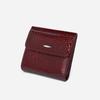 Genuine Leather Women's Short Wallet – Stylish Multi-functional Coin Purse with Magnetic Buckle and Card Holder