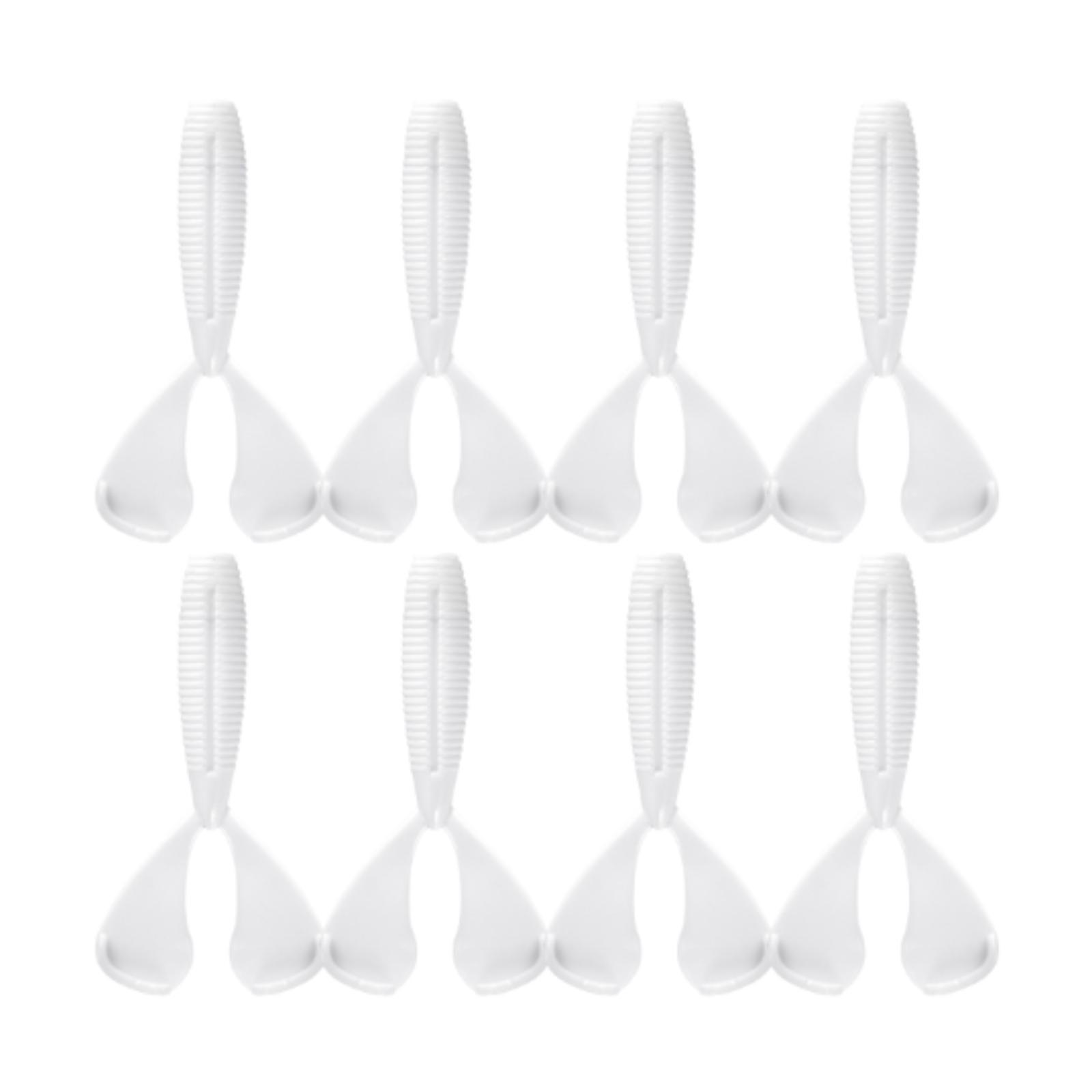 

8Pcs Swims Paddle Swimmer Grub Soft s Tail Grub Soft Worm Lure