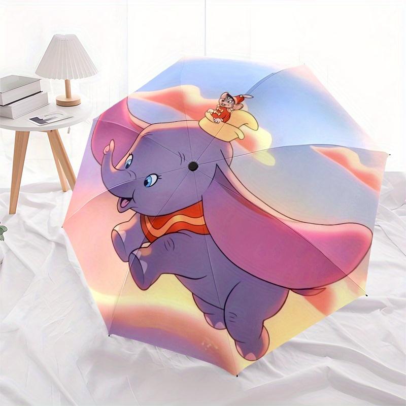 

Disney Dumbo Manual Opening and Closing Umbrella - 8-Rib Reinforced Folding Design, Lightweight and Portable, Suitable for Daily Business Us