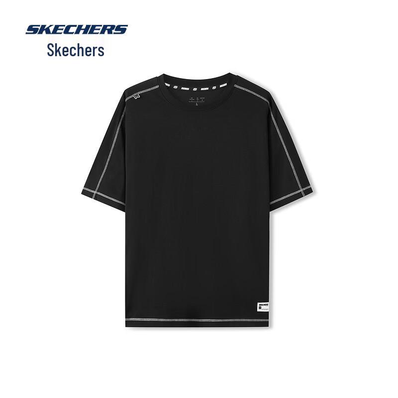 Skechers Unisex Loose Knit Short-Sleeve T-Shirt L226U028 M