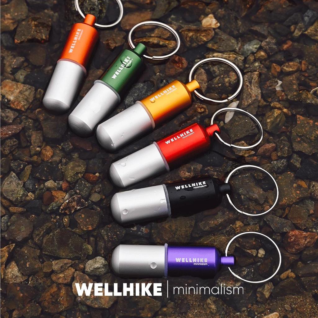 WELLHIKE Outdoor EDC First Aid Capsule Sealed Waterproof Portable Mini Storage Bottle Creative Keychain-mini small Size 4