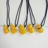 Fireproof Gold Gourd Pendant with Black Rope Sweater Chain - Non-fading, High Color Retention, New Chinese Hollow Design