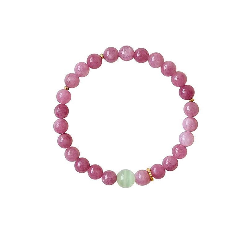 

Натуральный красный агат, браслет из бусин, модный, простой и универсальный, с ощущением высокого класса, нишевые персонализированные женские украшения