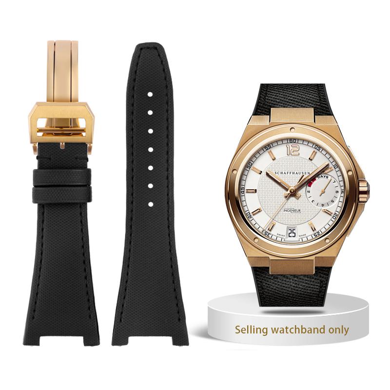 Curea de ceas de 28 mm pentru ceas IWC Engineer Curea cu crestătură Seria IW500501 IW378507 IW322703 Curea de ceas din piele naturală Nylon Brățară