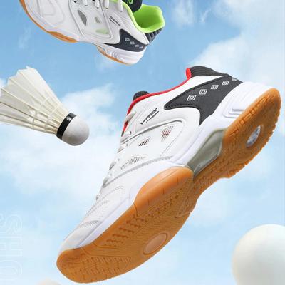 38-48 Men's Sports Shoes Leather High-quality Badminton Shoes Anti-slip Table Tennis Shoes Breathable Tennis Shoes