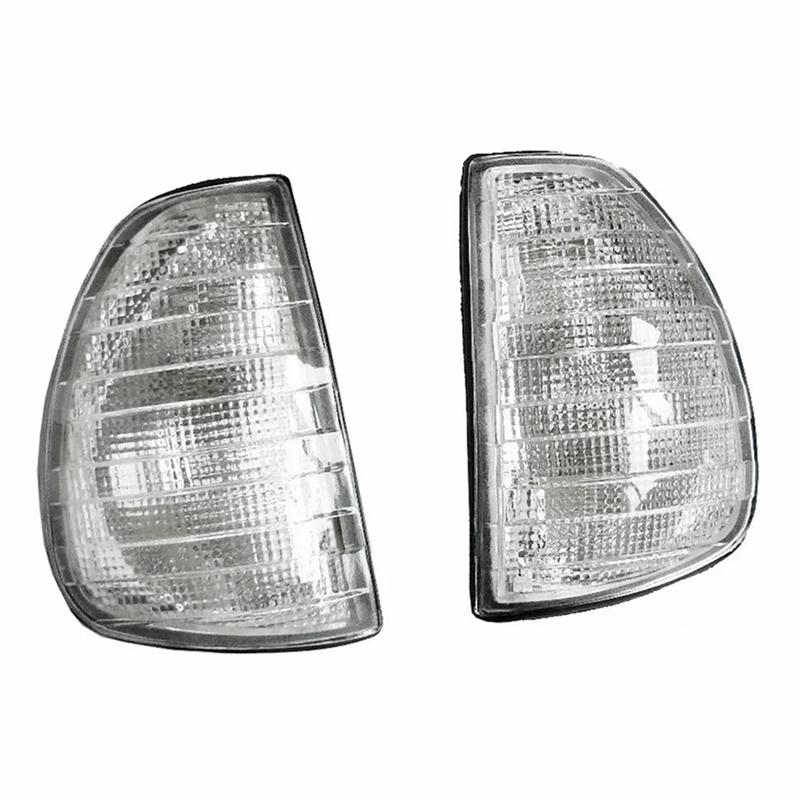 Передний боковой указатель поворота, габаритный огонь, индикаторная лампа для Mercedes Benz W123 1976-1984, боковой габаритный огонь White Left