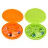 Seven Grids Rotating Pills Box Round 7 Compartments Pills Organizer for Home Travel
