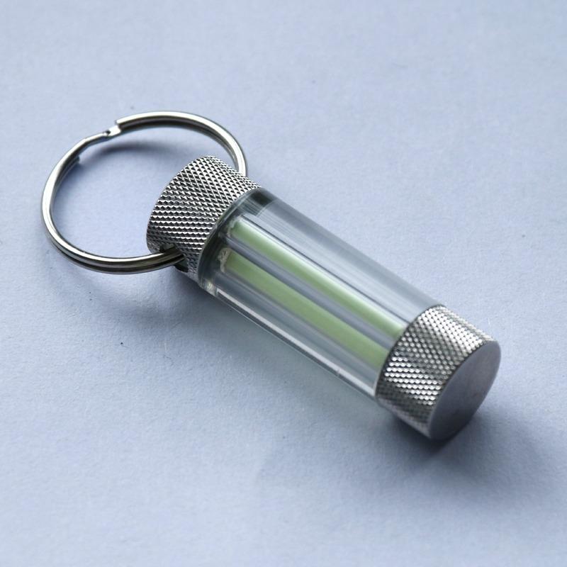 Tritium Trachea Keychain, Double Tritium Tube Pendant, Pendant, Self-luminous Fluorescent Stick Luminous Luminous Stick Tritium