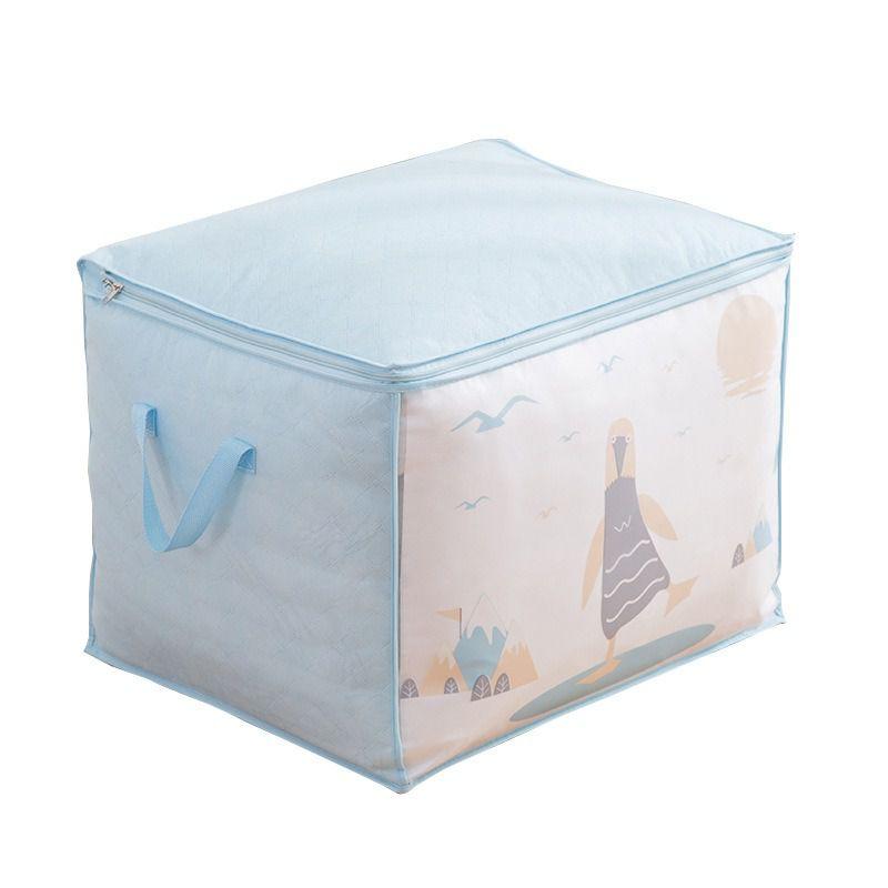 

Сумка для хранения одежды Портативный ящик Складное одеяло Одеяло Шкаф Товары для дома Blue 1