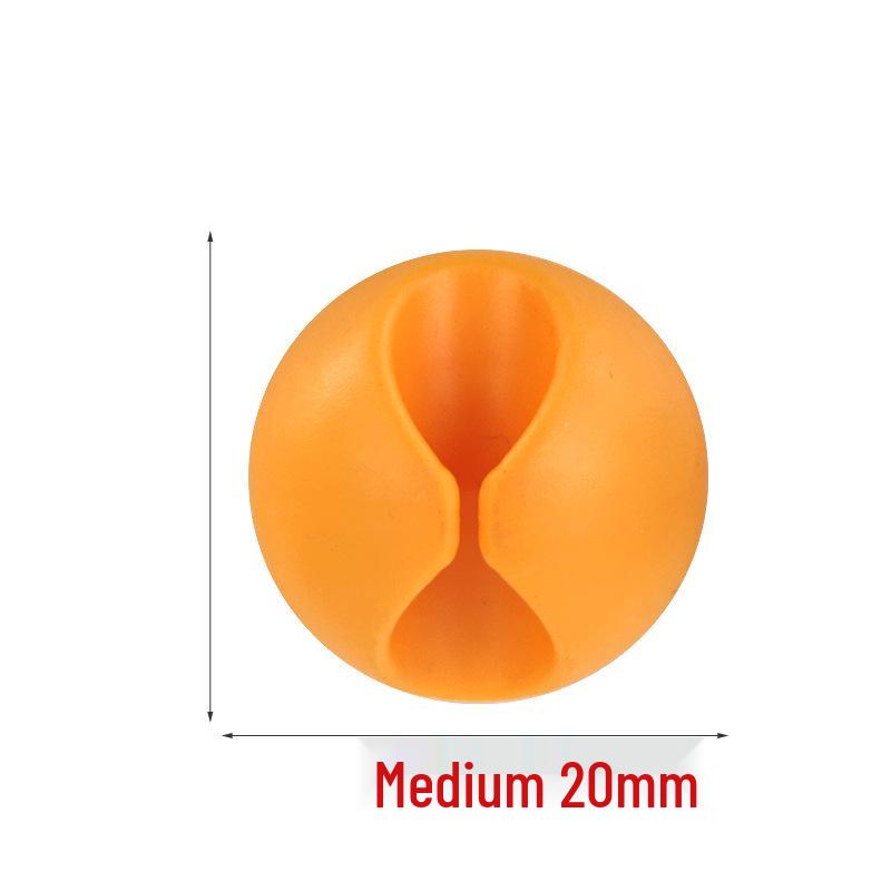 Multi-Hole Self-Adhesive Cable Organizer and Power Cord Holder