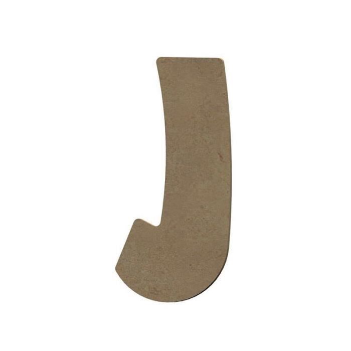 Support lettre en bois MDF - Blanc - 8 cm - Adulte - Mixte - Personnalisable
