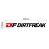 Dirtfreak Naklejka DF W154xH17.9mm Biała D8447