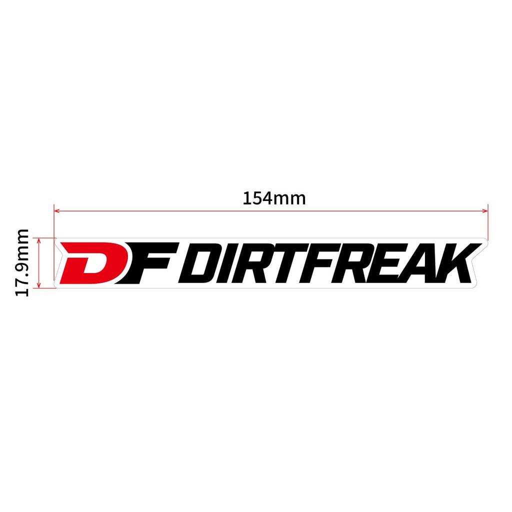 Dirtfreak DF Sticker W154xH17.9mm White D8447