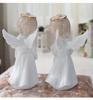 Fairy Garden European Ceramic Figures Lovely Angel Home Decor Miniatures Arts and Crafts Supplies Best for Christmas Gifts