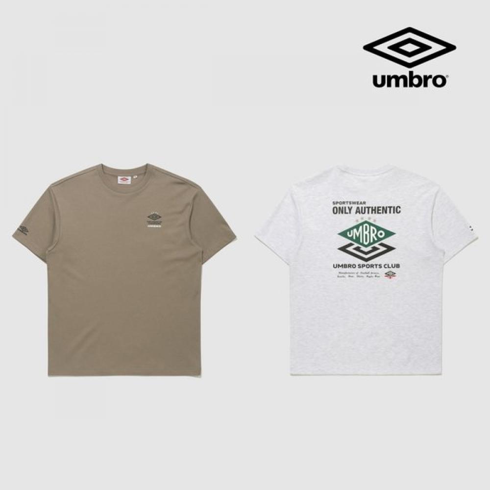 Umbro Double Diamond Logo T shirT Uq221crs53 white melange/90