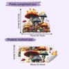 Halloween Scary Mushroom Skull Eye Beads Bedroom Home Decor Wall Stickers