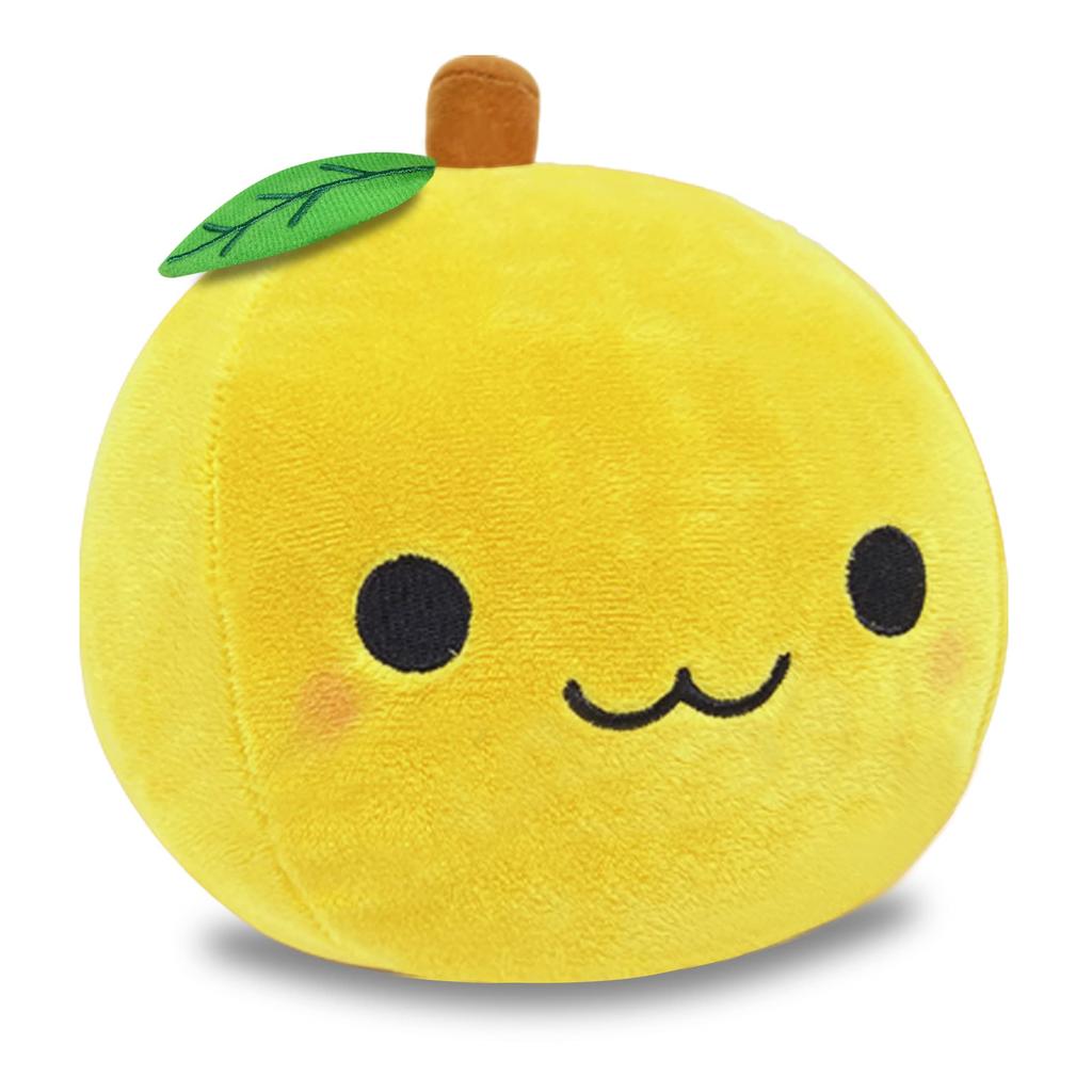 Cute Plush Mascot, Fluffy and Soft Cushion Toy, Soothing Gift, Figurine (Tangerine Yellow)