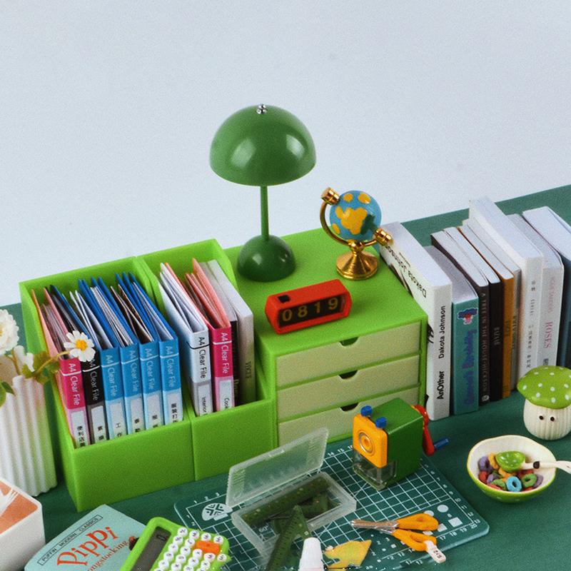 4Pcs/Set Dollhouse Simulation Learning Ruler Model Toy Mini Plastic Rulers Set Square Learning Props Children'S Learning Gifts