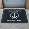 VIKAMA Personalized Boat Name Welcome Mat, Non-Slip Bathroom And Door Mat, Ideal For Nautical-Themed Home Decor, Unique Gift