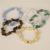 Natural Crystal Style Chip Stone Bracelet Healing Crystal Stretch Bracelet,1pc