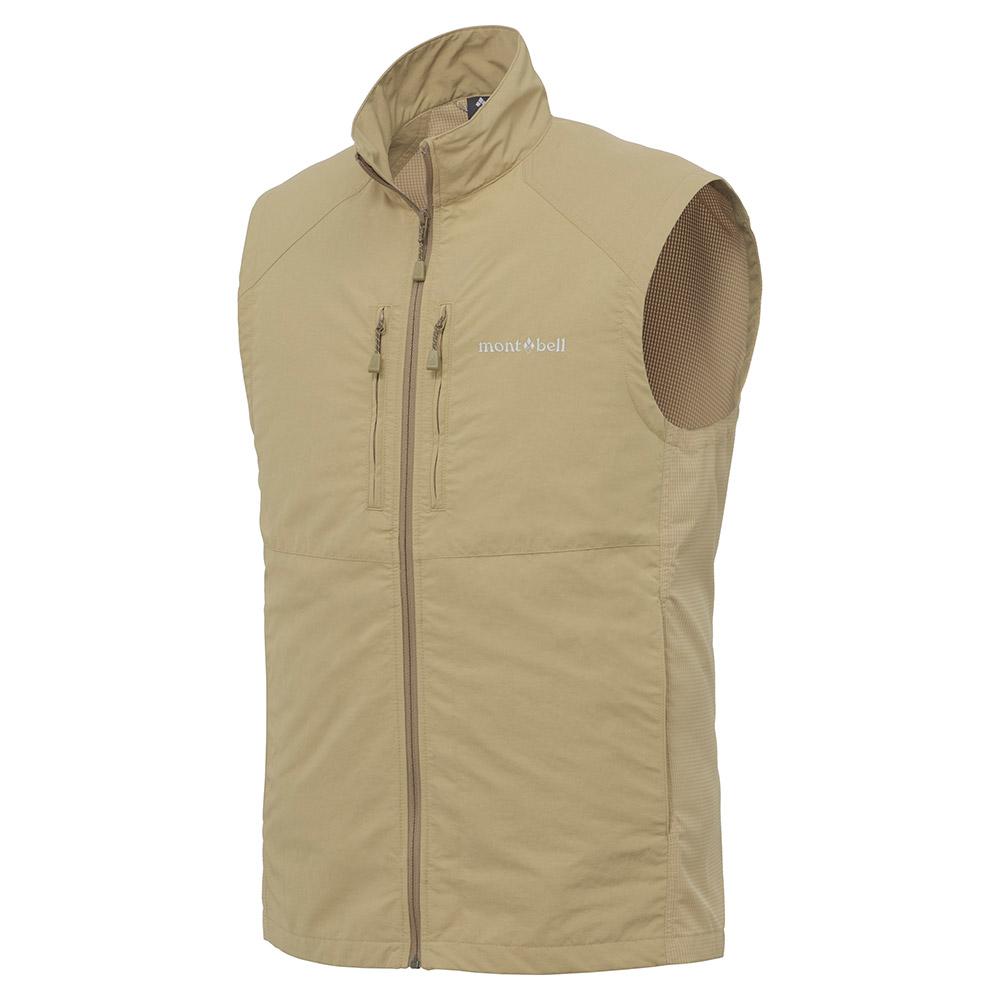 

MONTBELL Ветрозащитный Простой Стильный Повседневный Жилет Мужской XL дубильная кора