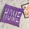 Nordic Spring Lavender Print Home Decor Pillowcase Bedroom Living Room Sofa Decoration Polyester Cushion Cover With Zipper