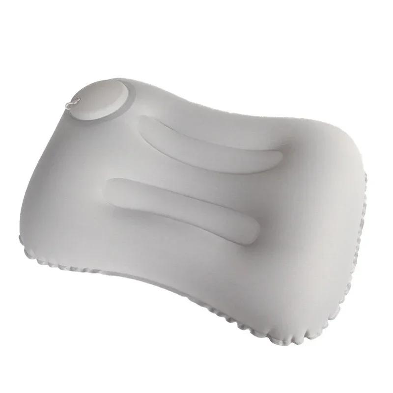 Travel Pillow Air Inflatable Airplane Car Pillows Pillow Folding Press Type Bed Pillow Neck / Waist Cushion Home Office Supplies